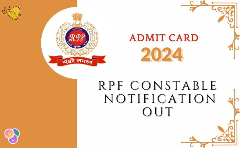 RPF Admit Card Constable 2024